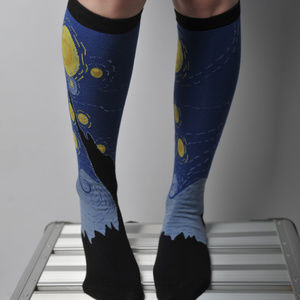 Van Gogh "STARRY NIGHT" Knee High Socks